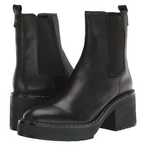 Sam Edelman Black Leather Ankle Boots